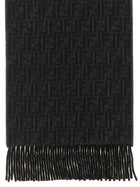 Fendi FF Double Face Scarf Black, view 2