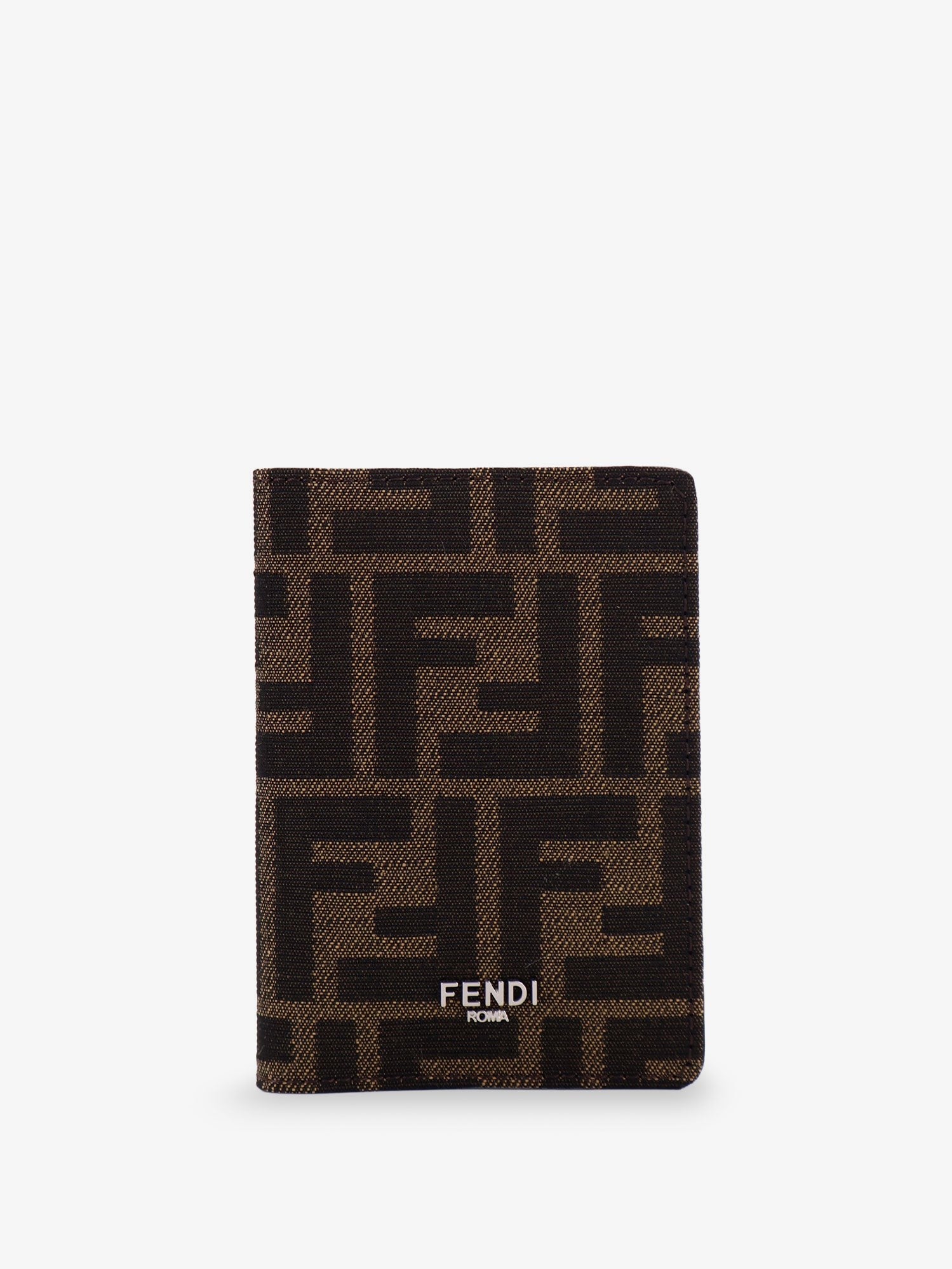 Fendi Men's FF Fabric Card Holder Black