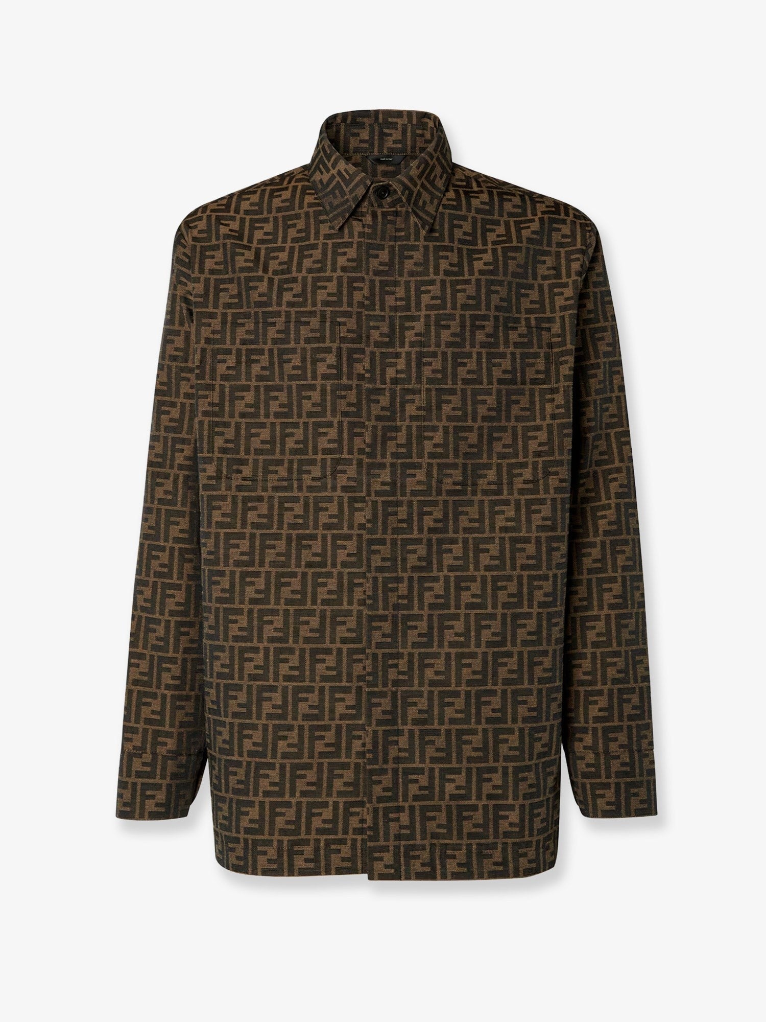 Fendi Men's FF Fabric Jacket Grey