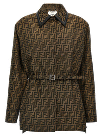 Fendi FF Jacket Brown