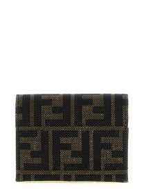 Fendi FF Jacquard Cardholder Brown