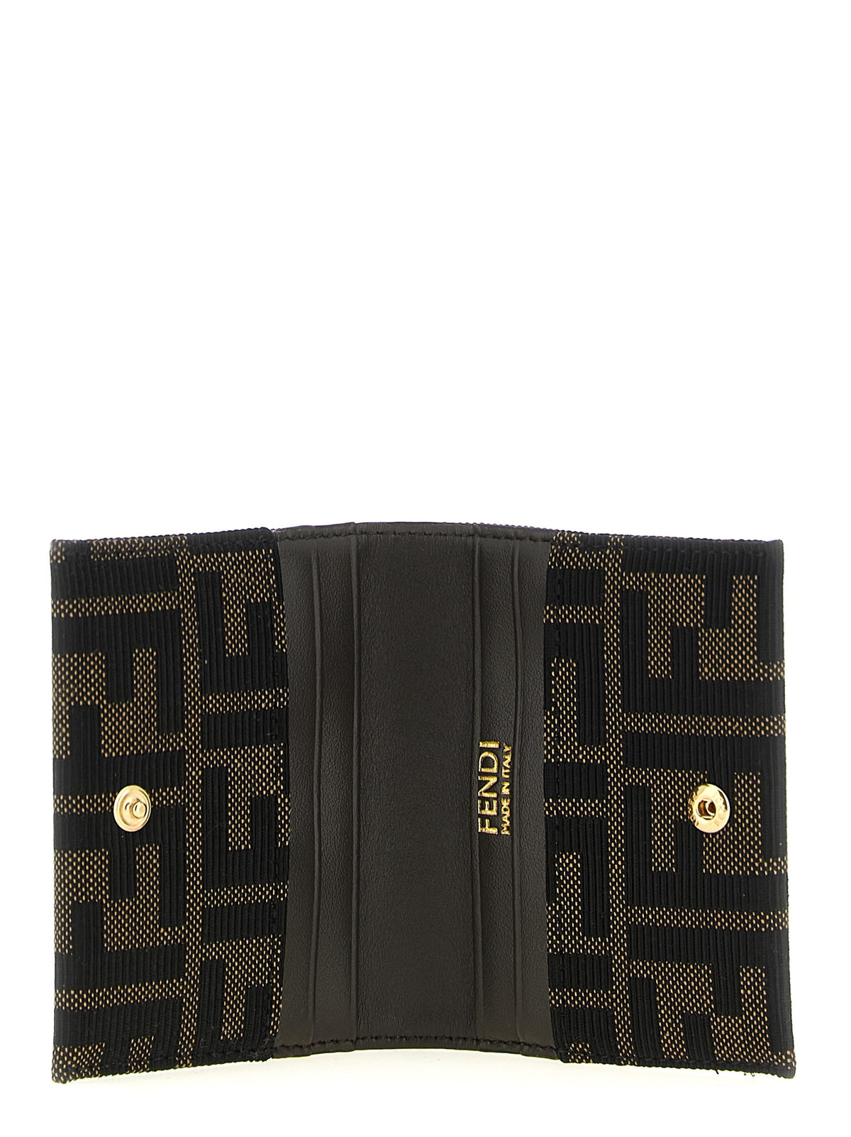 Fendi FF Jacquard Cardholder Brown, view 3