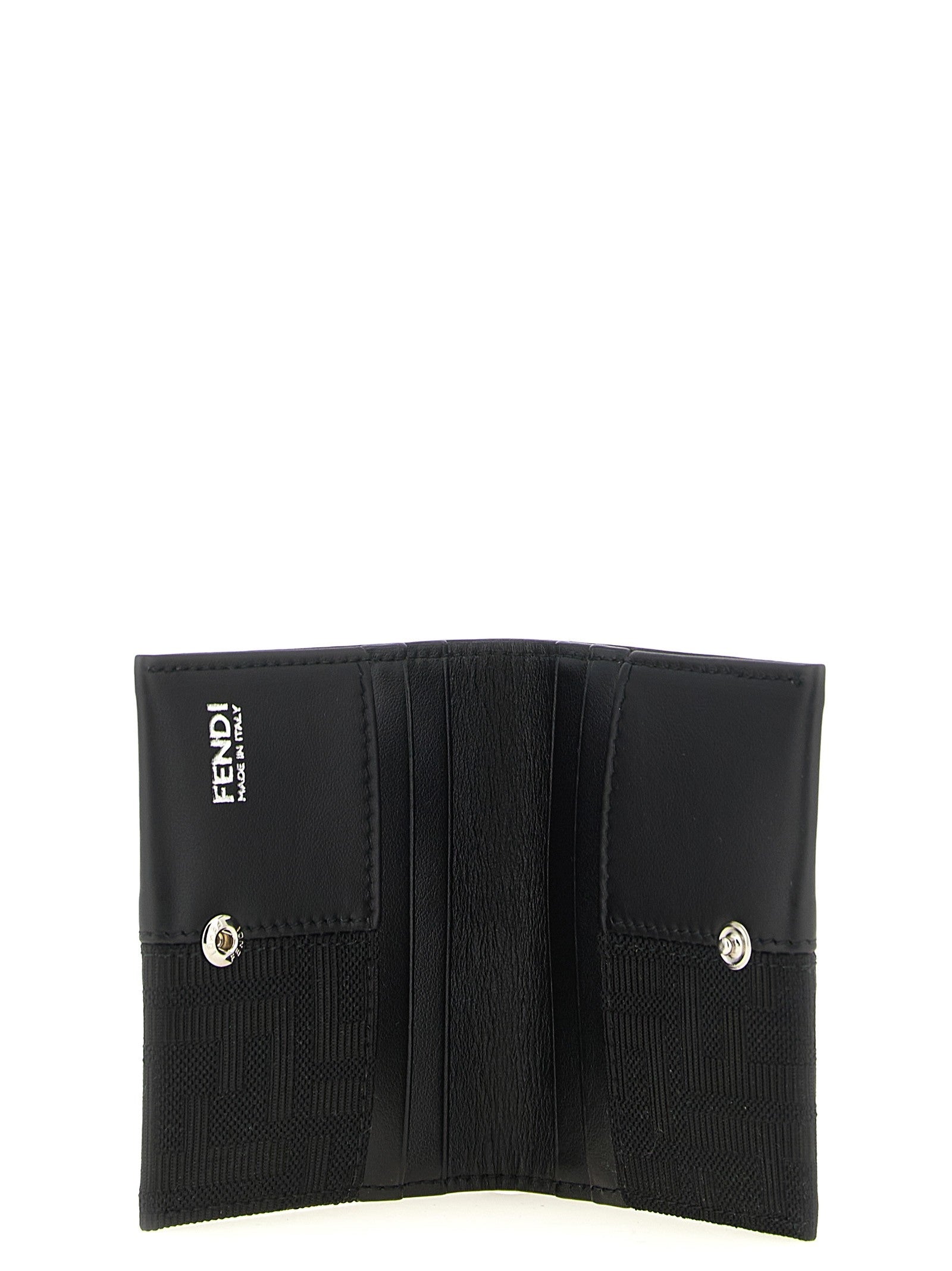 Fendi FF Jacquard Cardholder Black