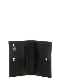 Fendi FF Jacquard Cardholder Black