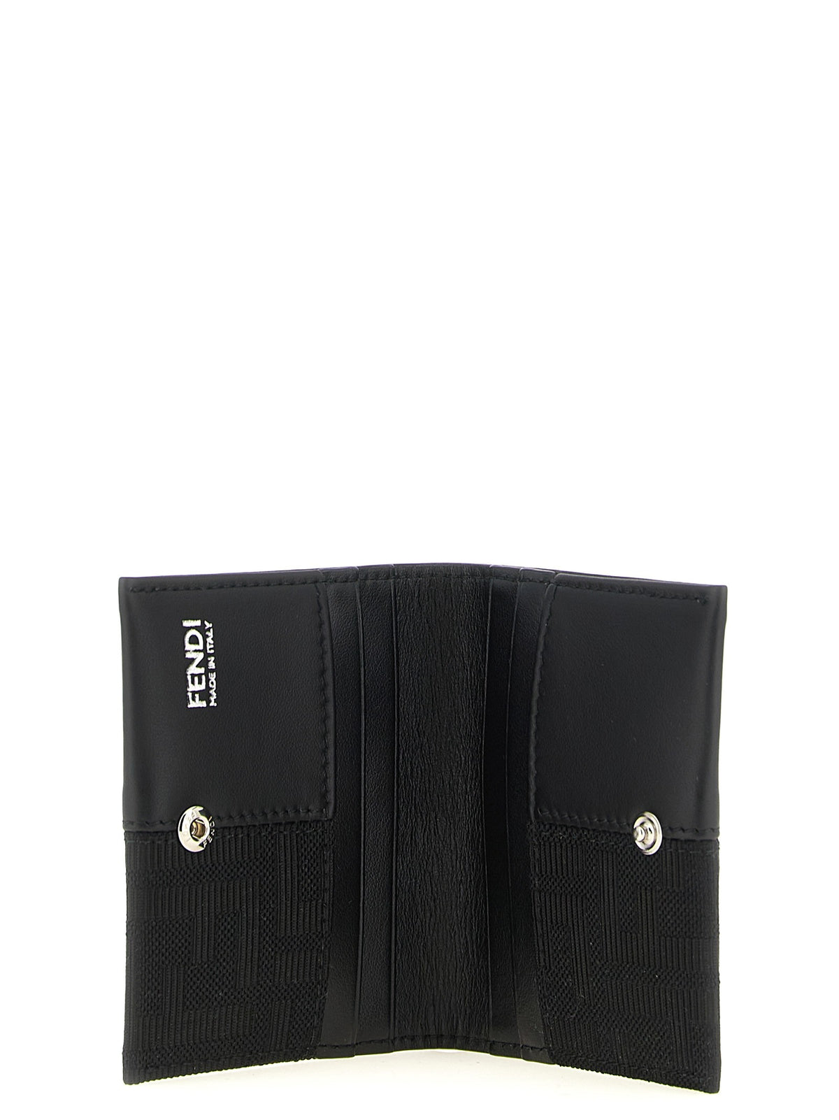 Fendi FF Jacquard Cardholder Black, view 3