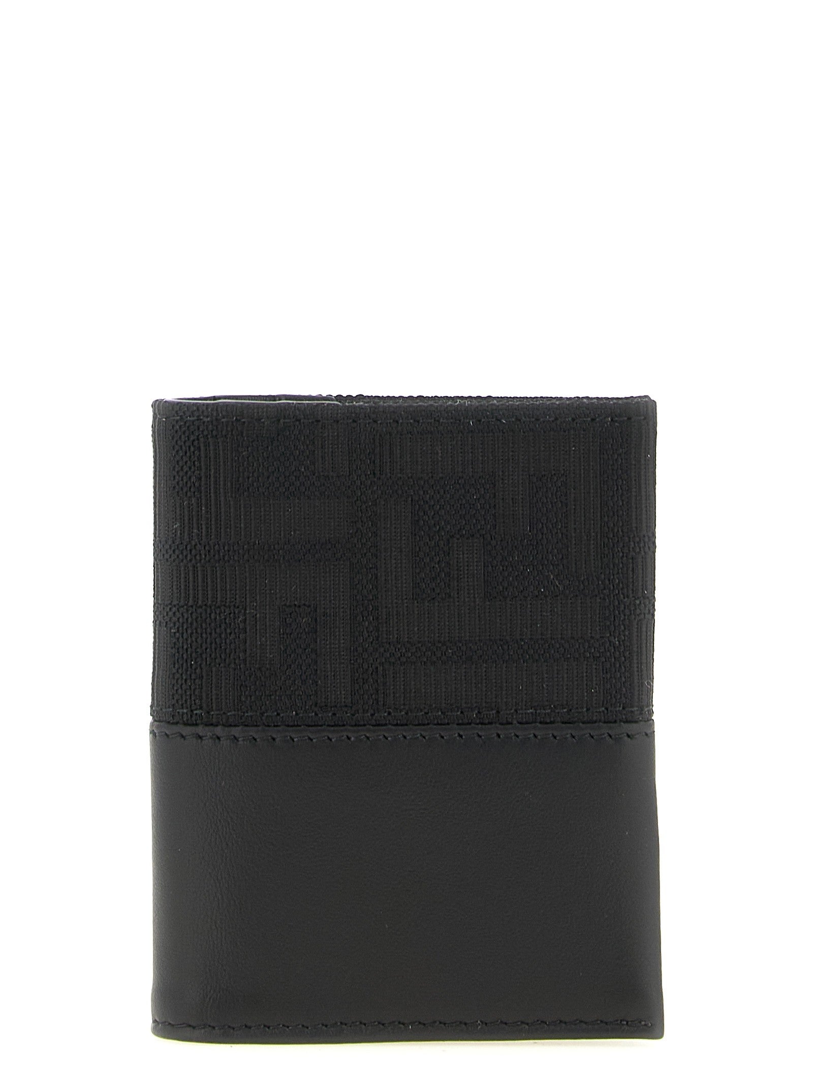 Fendi FF Jacquard Cardholder Black
