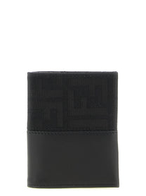 Fendi FF Jacquard Cardholder Black