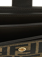 Fendi FF Jacquard Cardholder Brown