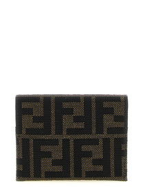 Fendi FF Jacquard Cardholder Brown