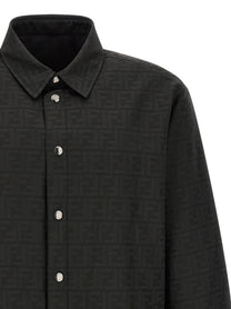 Fendi FF Jacquard Overshirt Black