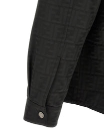 Fendi FF Jacquard Overshirt Black
