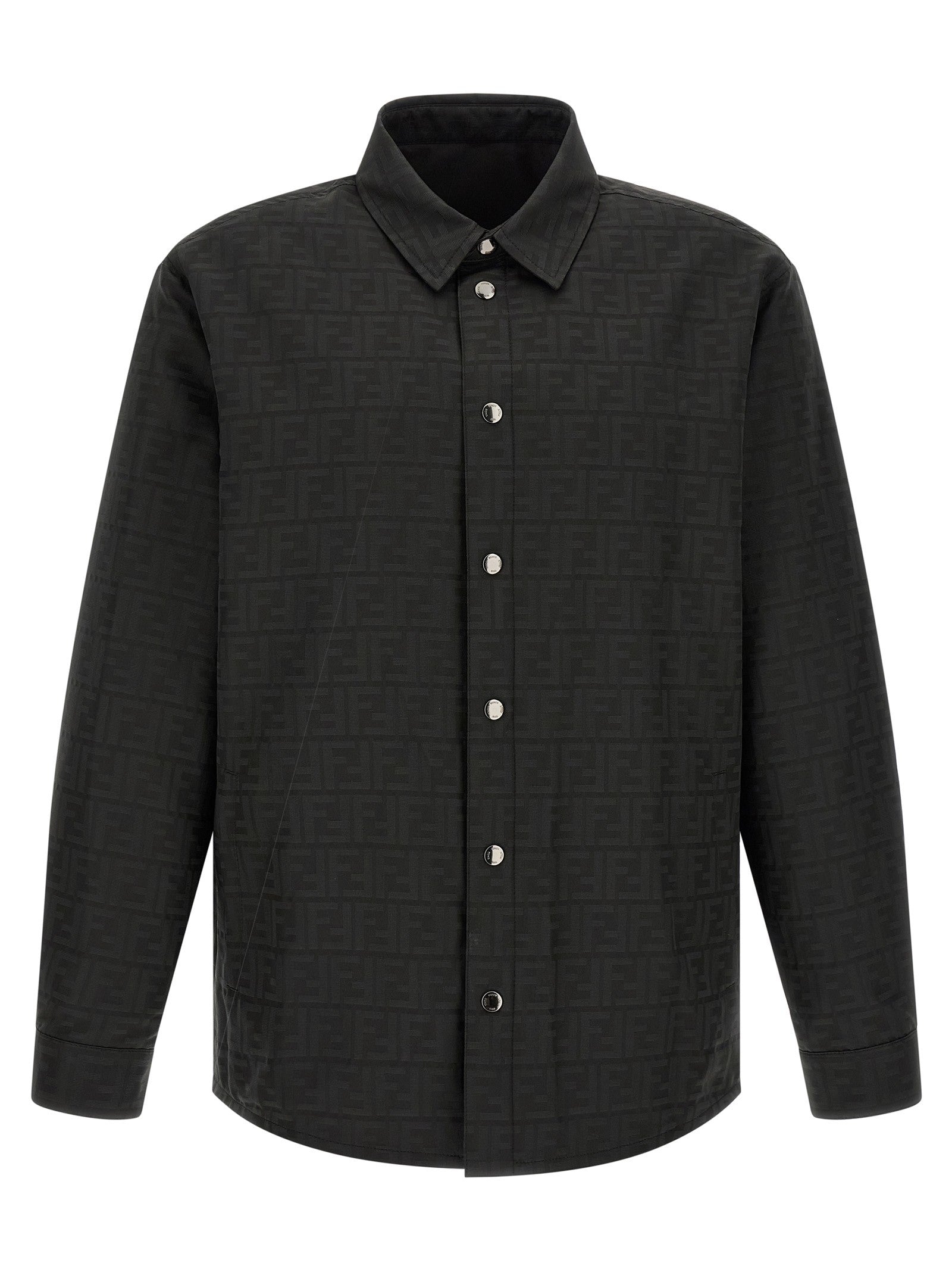 Fendi FF Jacquard Overshirt Black