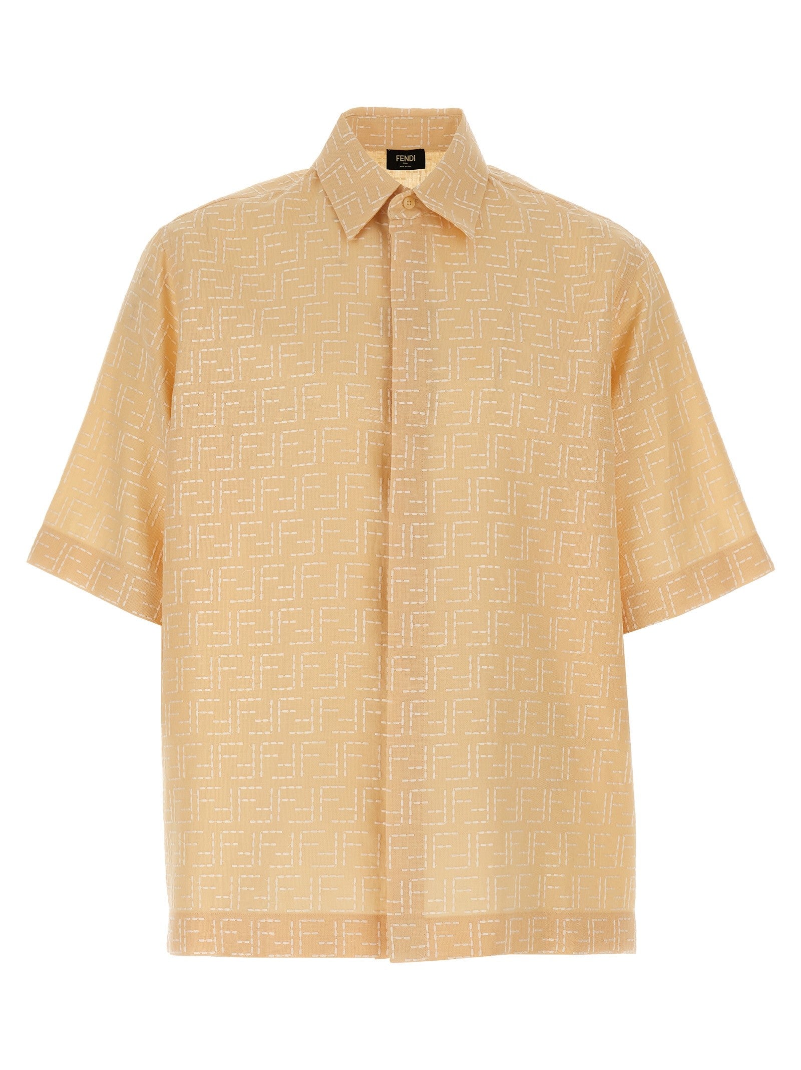 Fendi FF Jacquard Shirt Beige