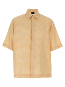 Fendi FF Jacquard Shirt Beige