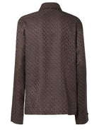 Fendi Women's FF Jacquard Shirt Brown, view 3