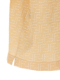 Fendi FF Jacquard Shirt Beige