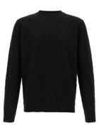 Fendi FF Jacquard Sweater Black