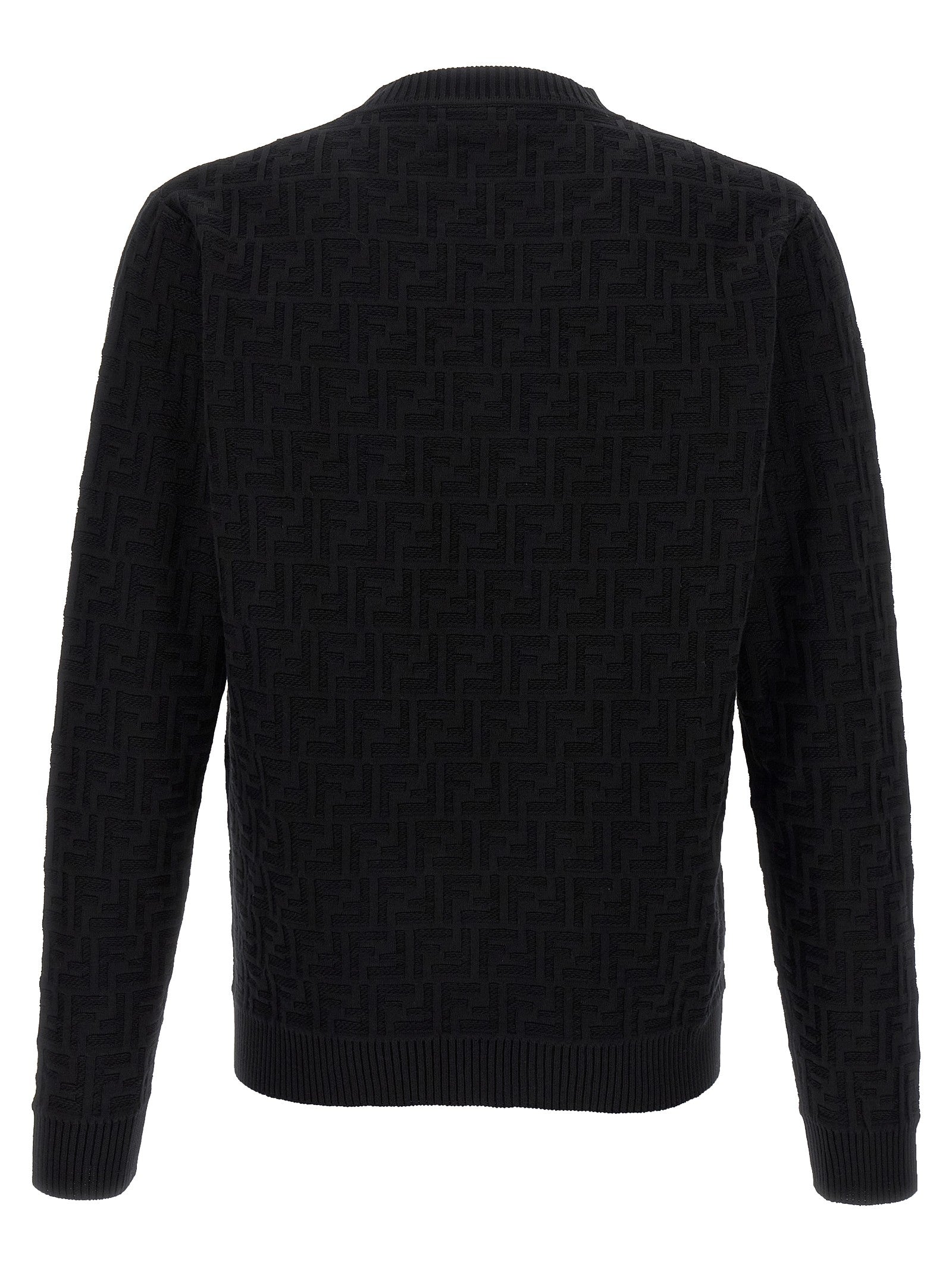 Fendi FF Jacquard Sweater Black