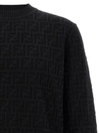 Fendi FF Jacquard Sweater Black, view 3