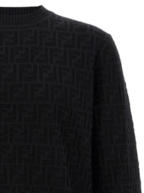 Fendi FF Jacquard Sweater Black