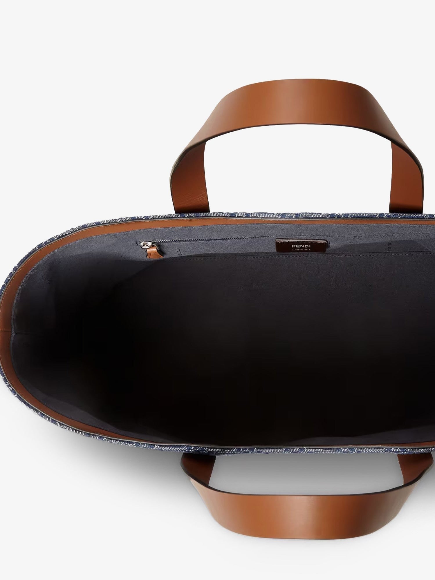 Fendi Men's FF Jacquard Tote Bag Beige