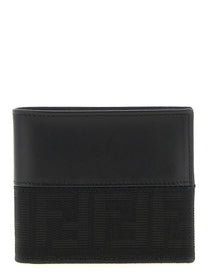 Fendi FF Jacquard Wallet Black