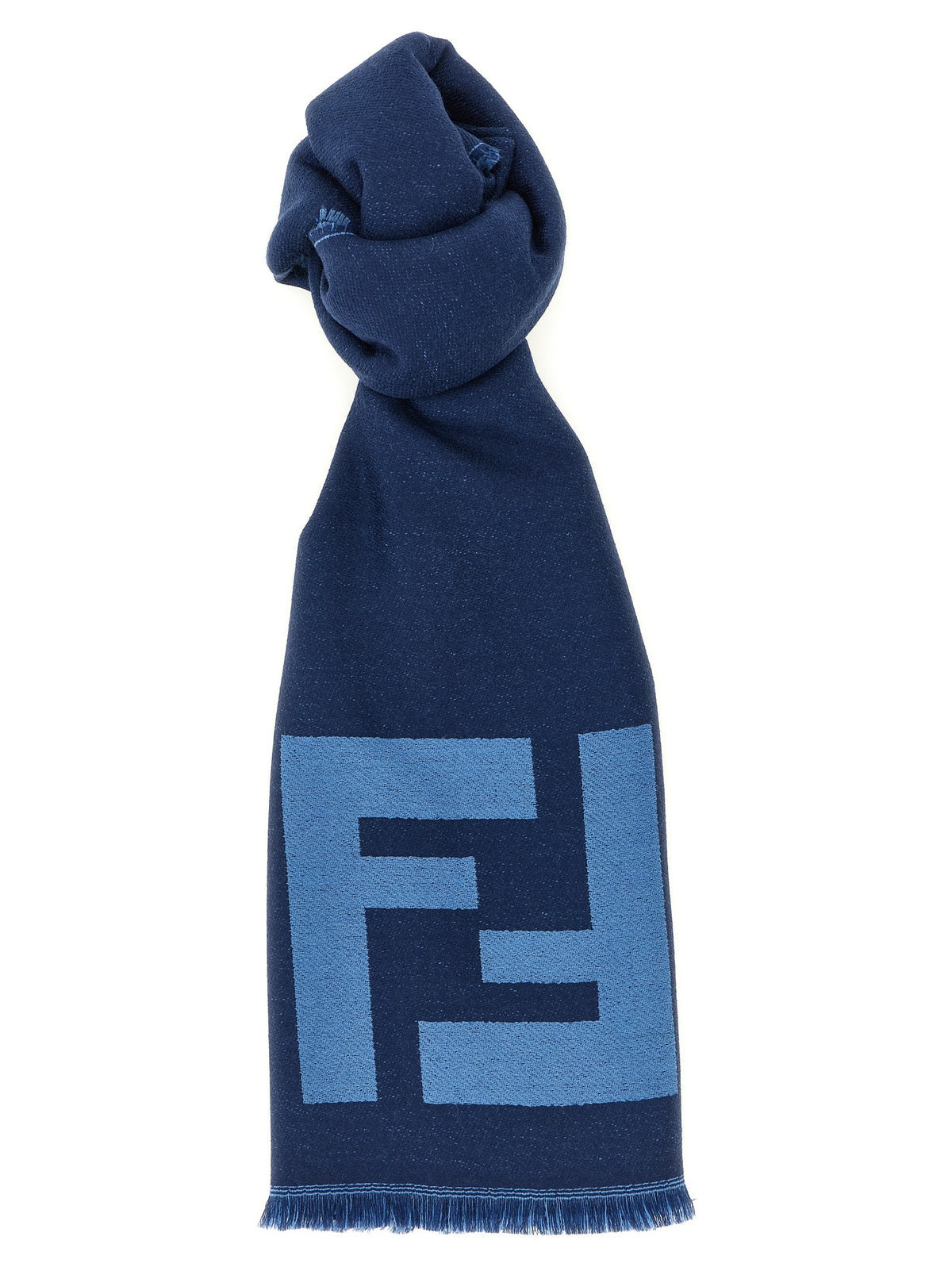 Fendi FF Macro Scarf Blue