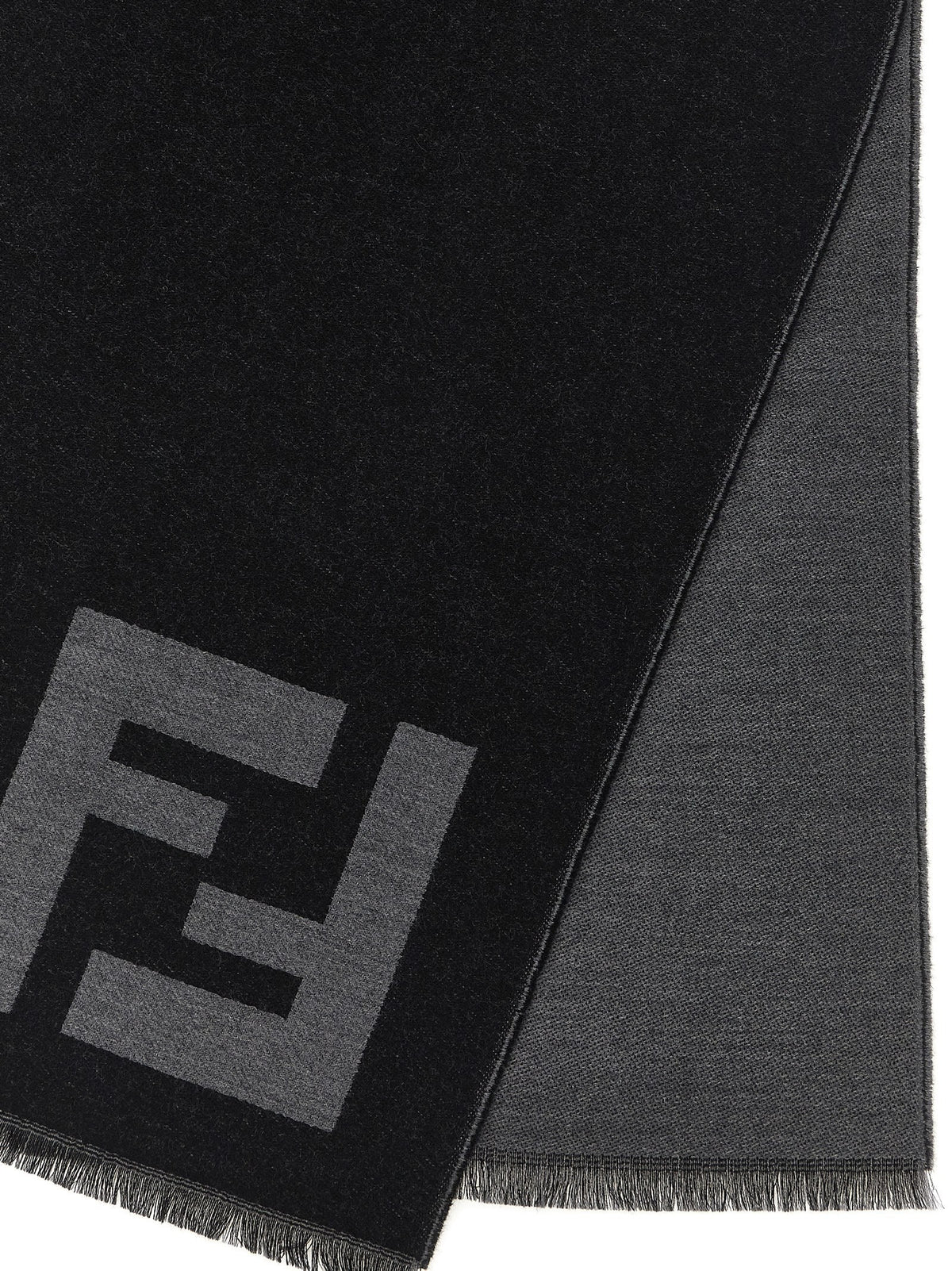 Fendi FF Macro Scarf Black