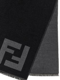 Fendi FF Macro Scarf Black