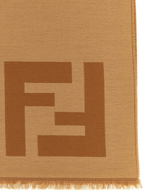 Fendi FF Macro Scarf Brown