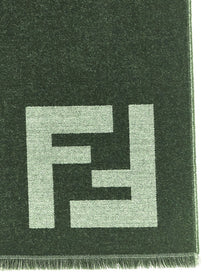 Fendi FF Macro Scarf Black