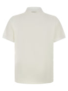 Fendi FF Metallic Polo Shirt White, view 2