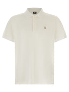 Fendi FF Metallic Polo Shirt White