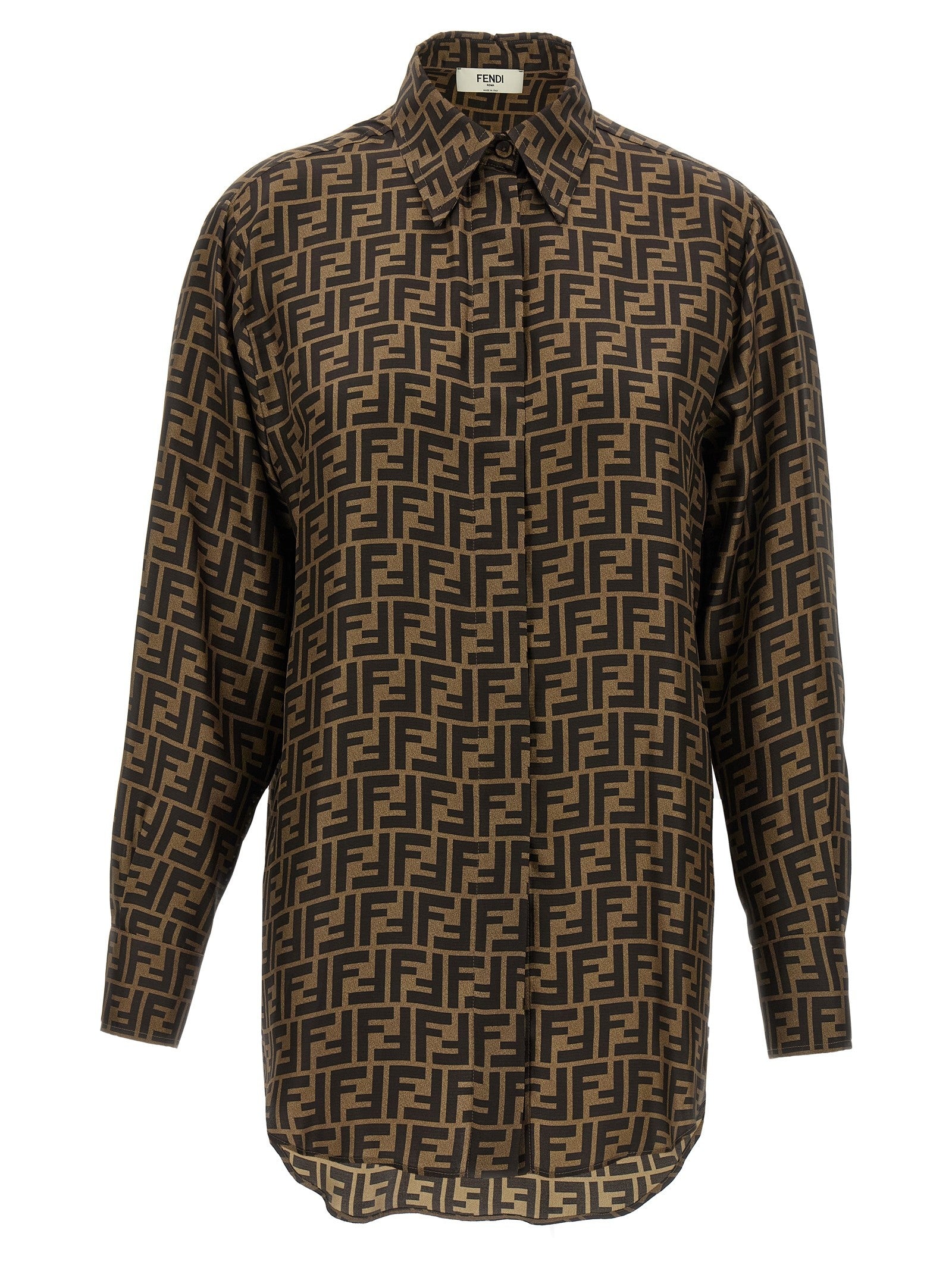 Fendi FF Monogram Shirt Brown