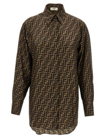 Fendi FF Monogram Shirt Brown