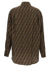Fendi FF Monogram Shirt Brown