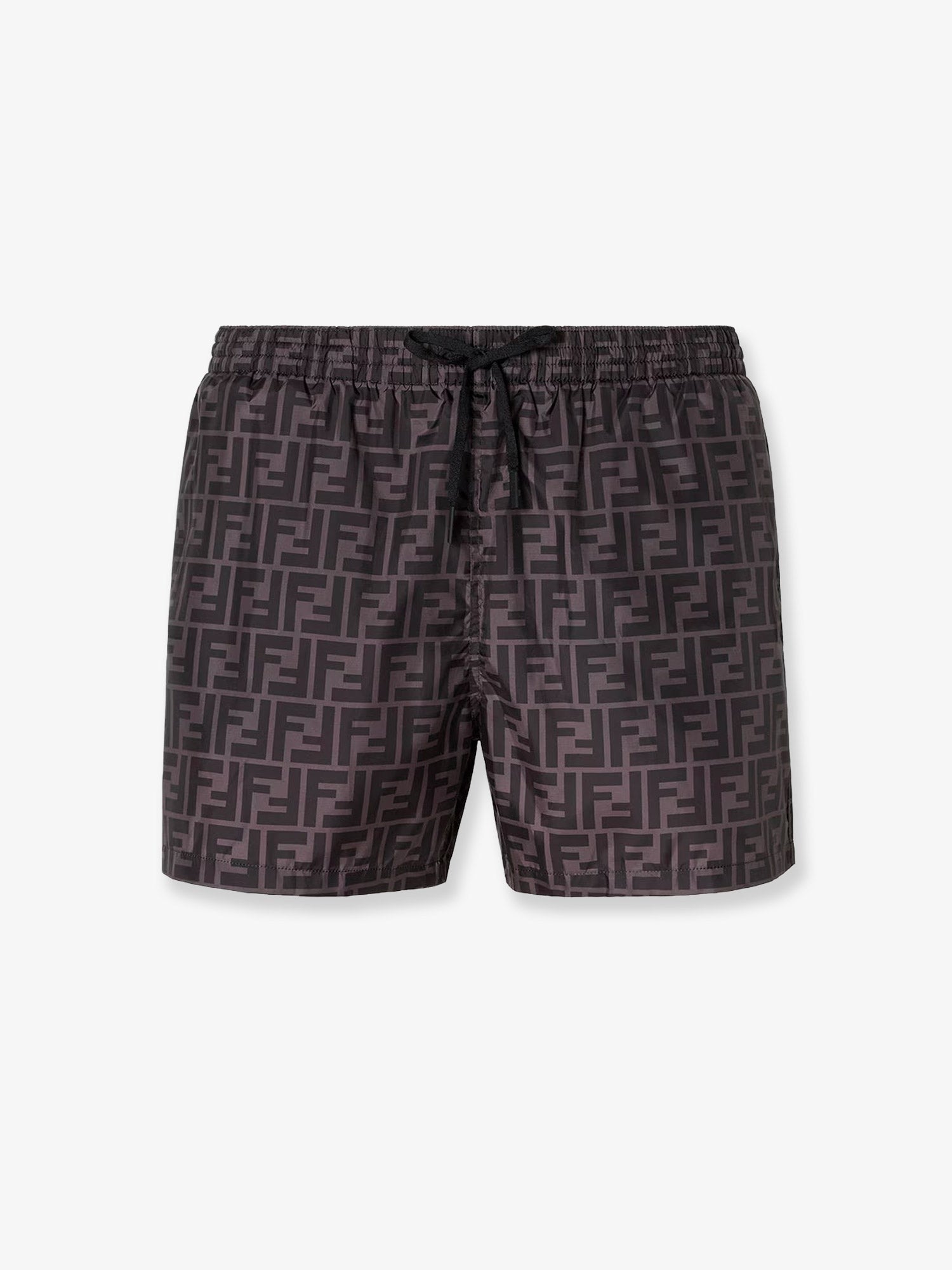 Fendi Men's FF Nylon Swim Trunks Grey