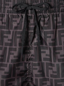 Fendi Men's FF Nylon Swim Trunks Grey
