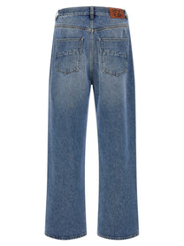 Fendi FF Patch Jeans Saddlery Blue