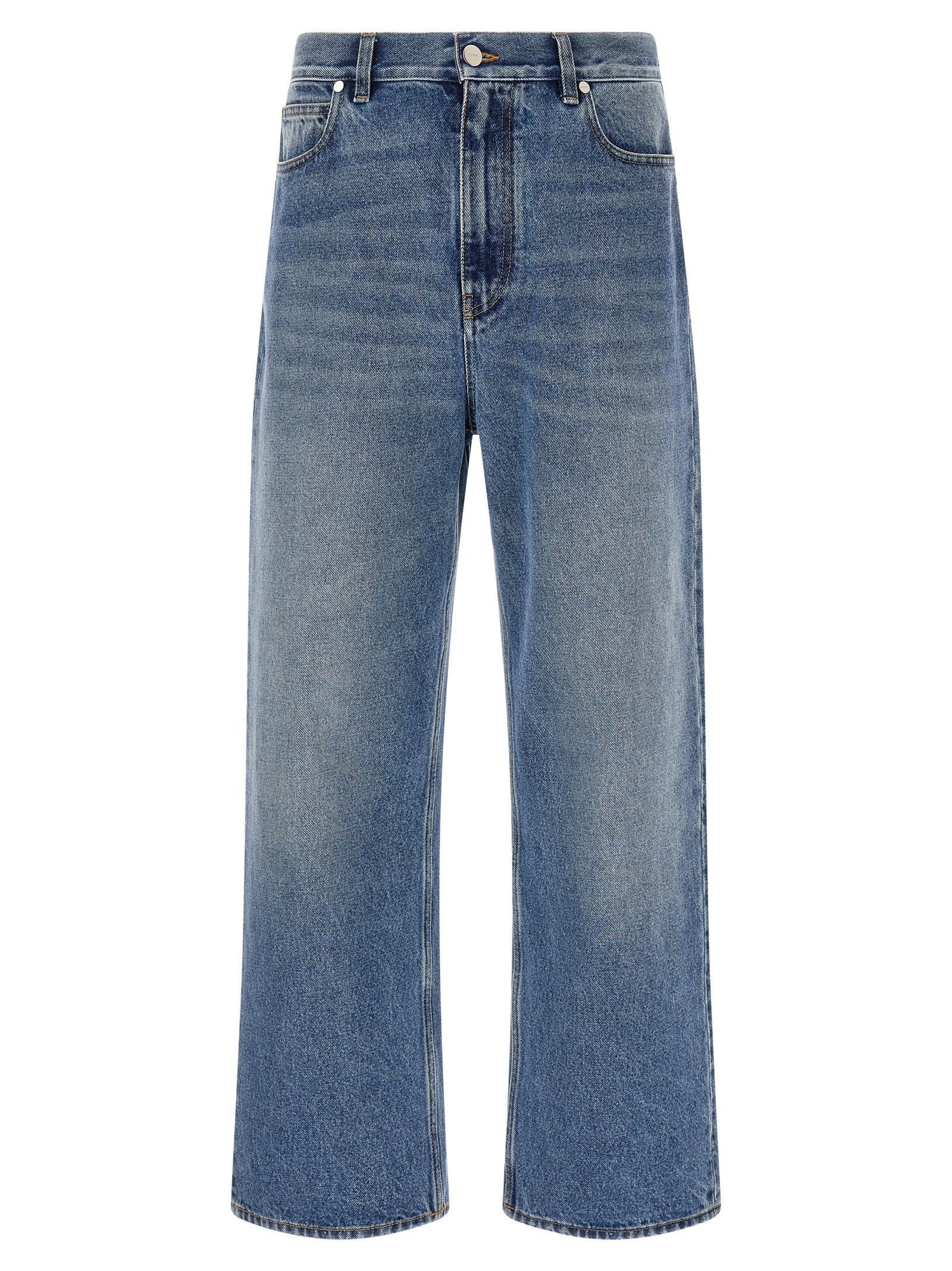 Fendi FF Patch Jeans Saddlery Blue
