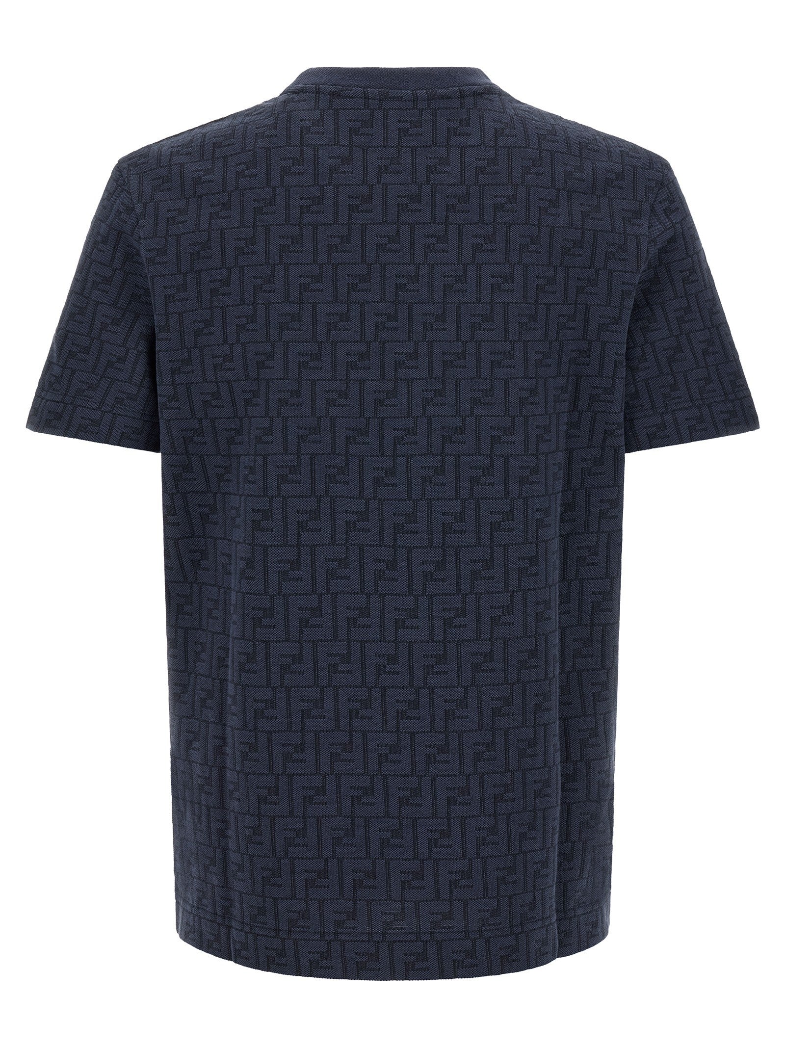 Fendi Men's FF Cotton Shirt Blue