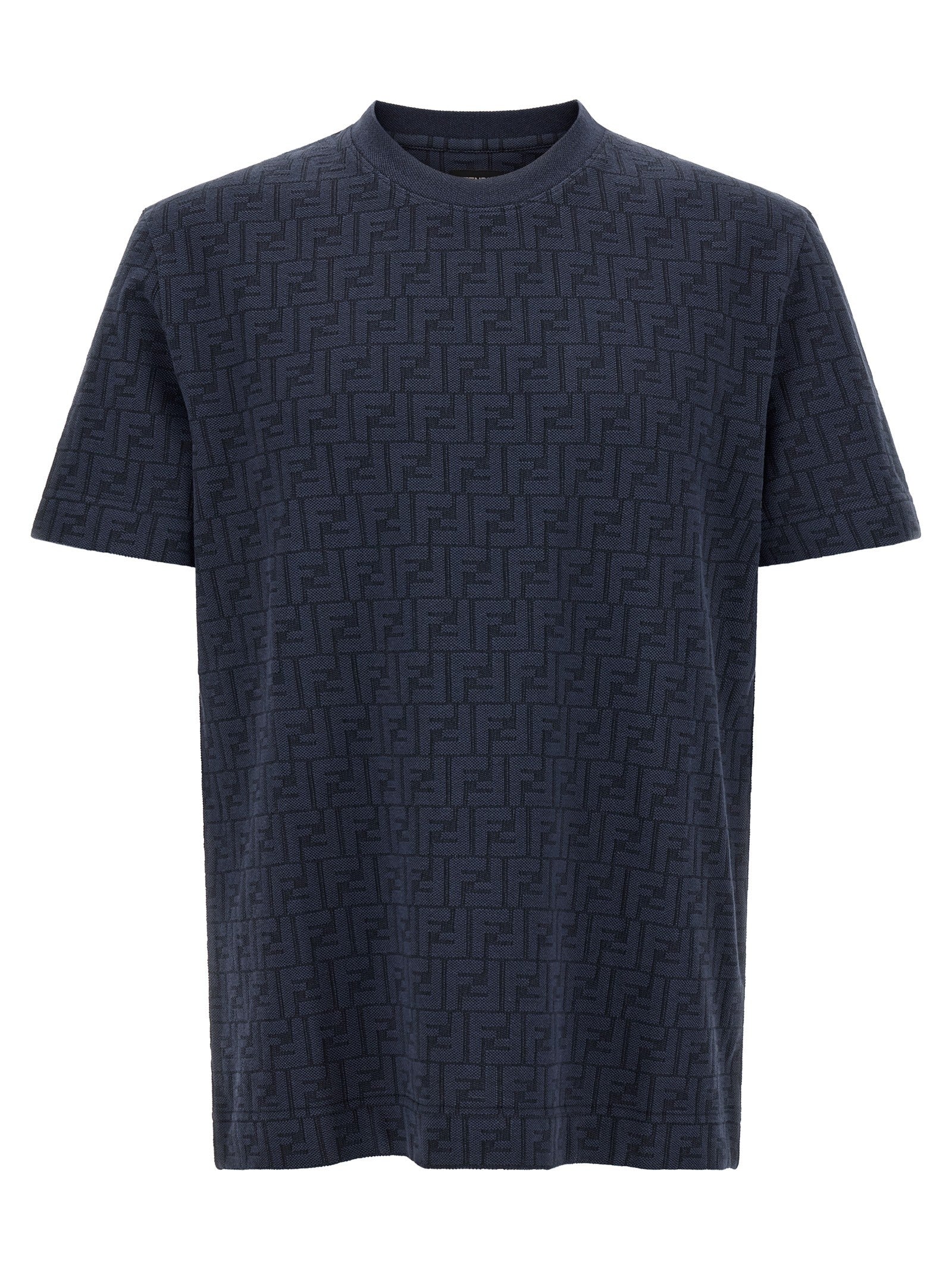 Fendi Men's FF Cotton Shirt Blue