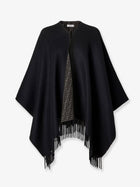 Fendi Women's FF Pumpkin Wool and Cashmere Cape Brown