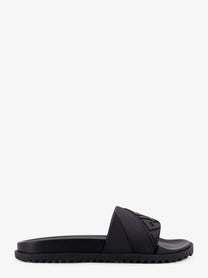 Fendi Men's FF Rubber Slides Black
