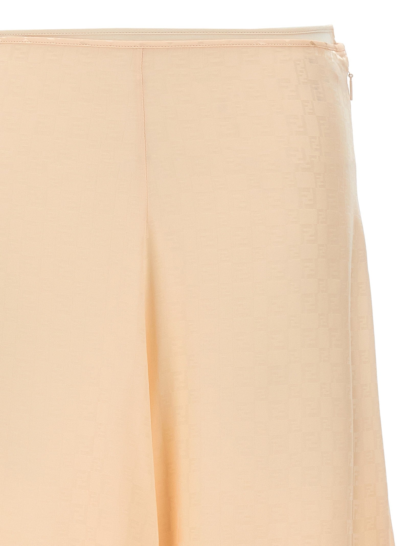 Fendi FF Silk Skirt Blue