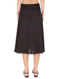 Fendi Women's FF Silk Skirt Brown, view 4