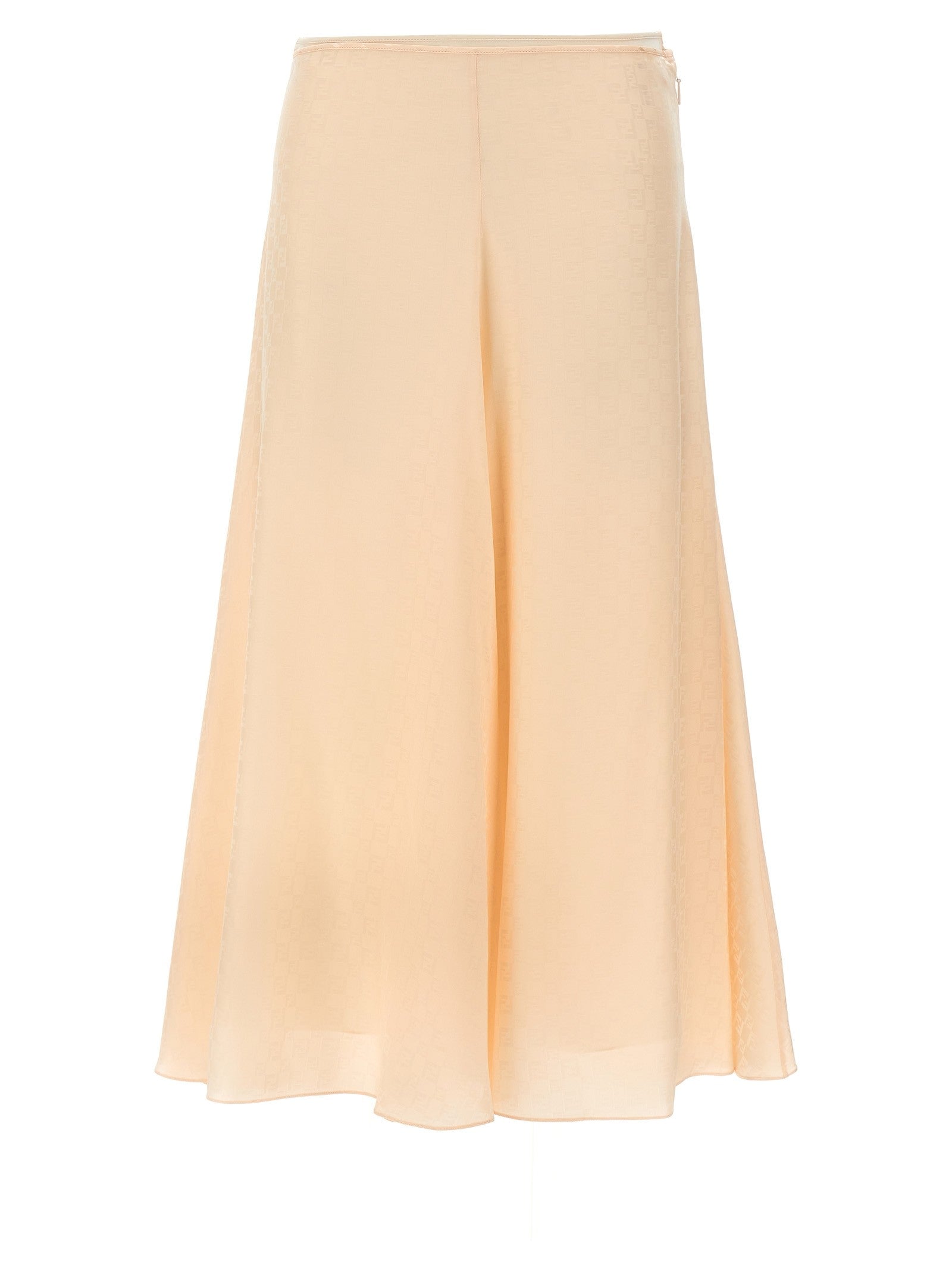 Fendi FF Silk Skirt Blue