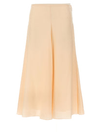 Fendi FF Silk Skirt Blue