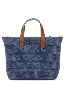 Fendi Men's FF Small Shopping Bag Blue