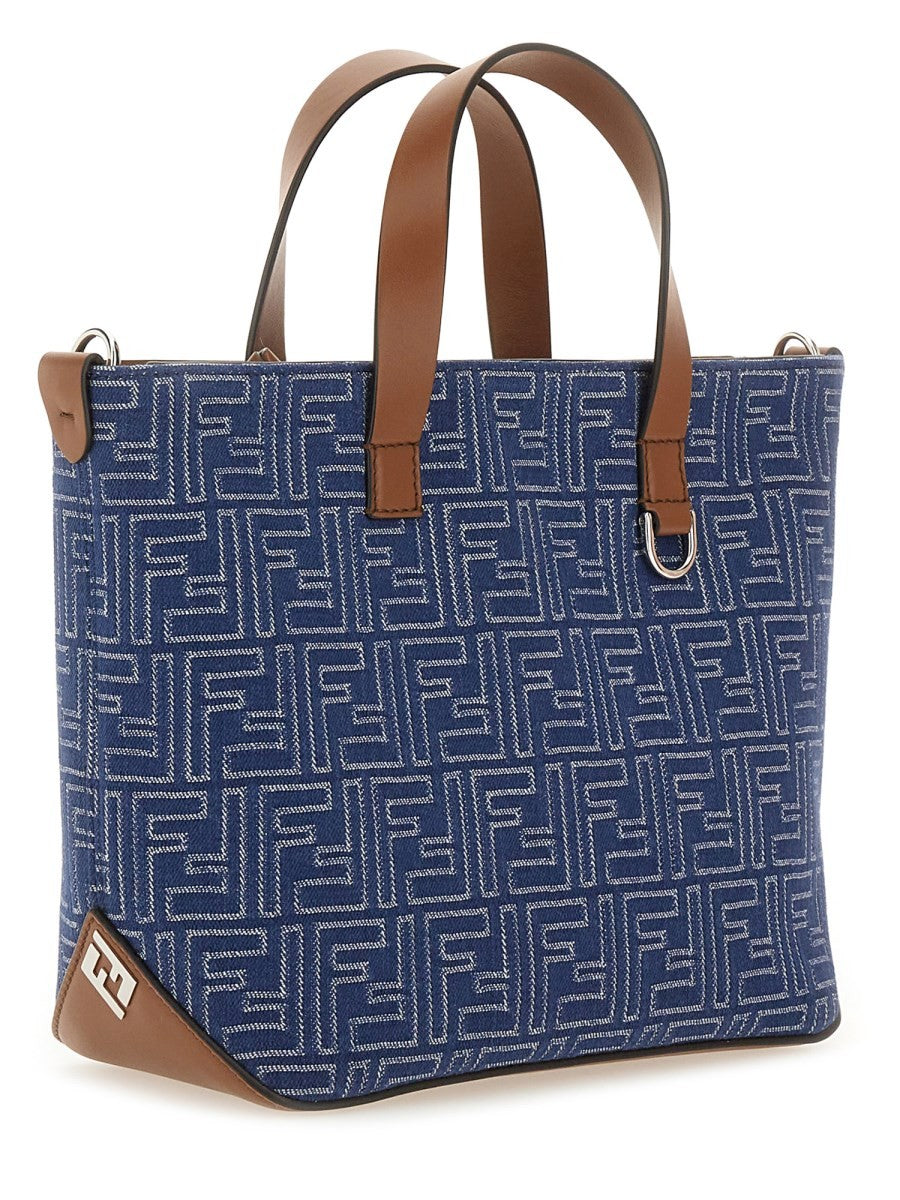 Fendi Men's FF Small Shopping Bag Blue